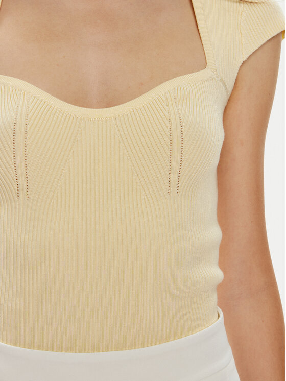 Gina Tricot Gina Tricot Majica 22212 Žuta Slim Fit