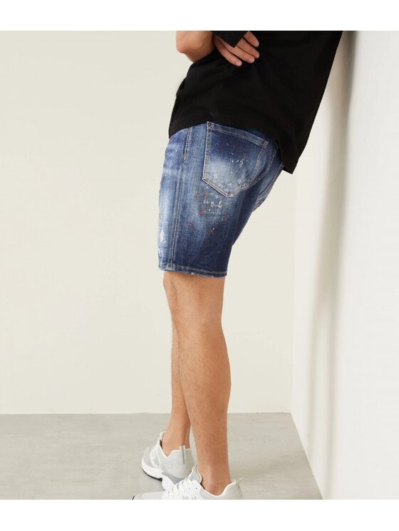 Dsquared2 Dsquared2 Džínové šortky S74MU0884 S30664 Tmavomodrá Slim Fit