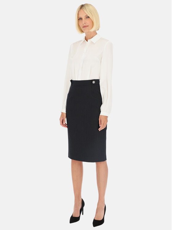 Potis & Verso Potis & Verso Spódnica Heven Granatowy Slim Fit