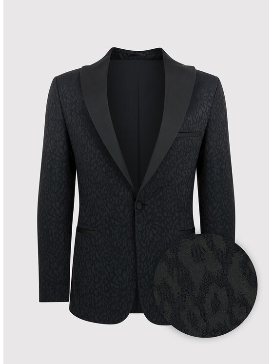 Pako Lorente Pako Lorente Marynarka P24SF-3S-004 Czarny Slim Fit