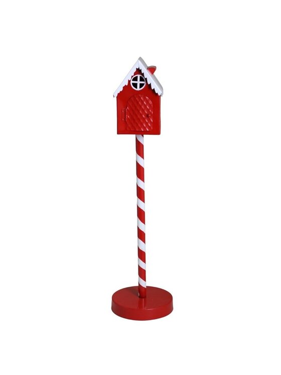 MIAhome MIAhome Skrzynka na listy metalowa świąteczna 51 cm Czerwony