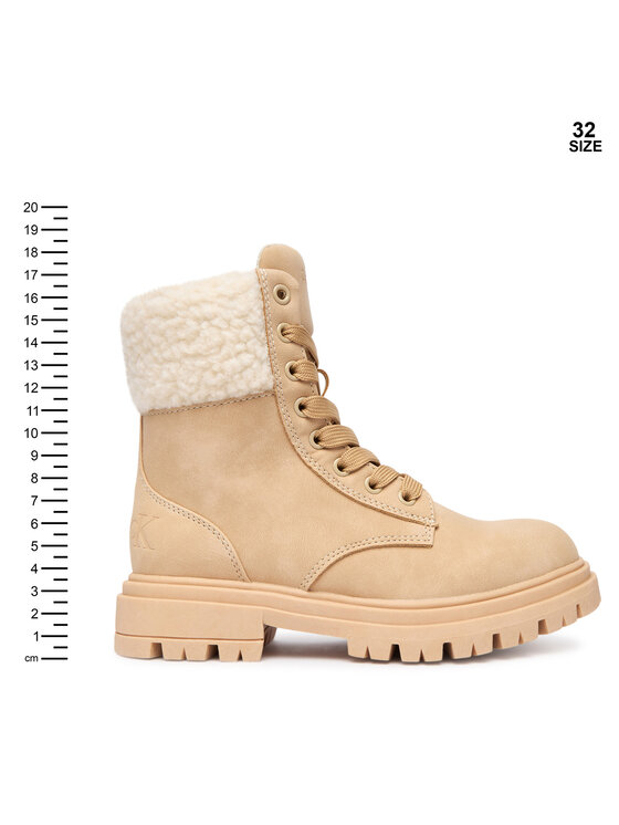 Calvin Klein Calvin Klein Trzewiki V3A5-83125-1628500 S Beżowy