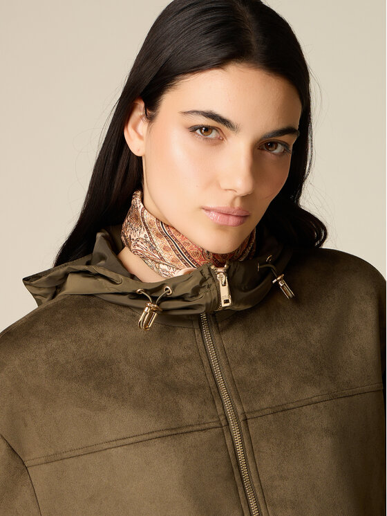 Oltre Oltre Giacca in similpelle R300J000316N035 Verde Over Fit