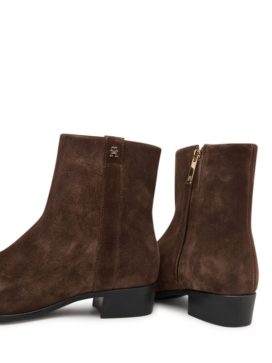 Tommy Hilfiger Tommy Hilfiger Боти Pointy Zip Bootie FW0FW08981 Кафяв