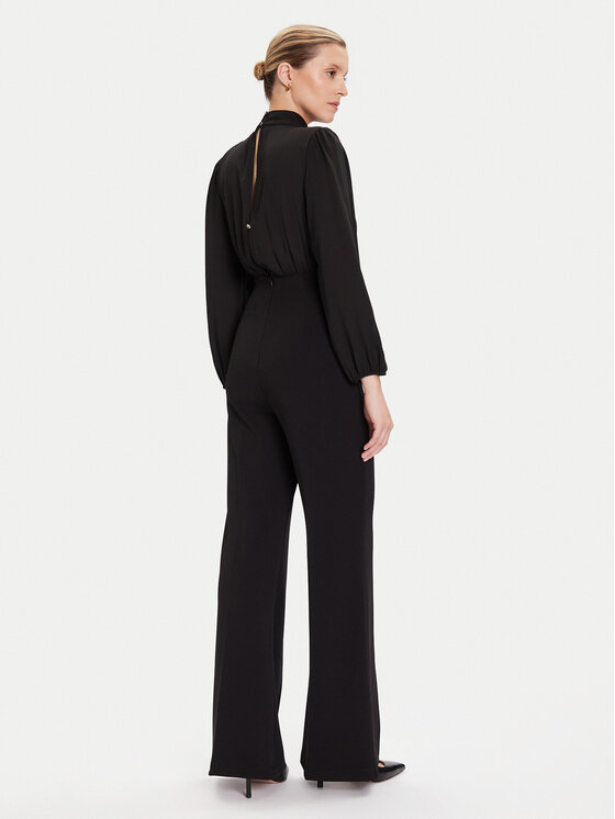 Rinascimento Rinascimento Salopetă CFC0020090002 Negru Wide Leg