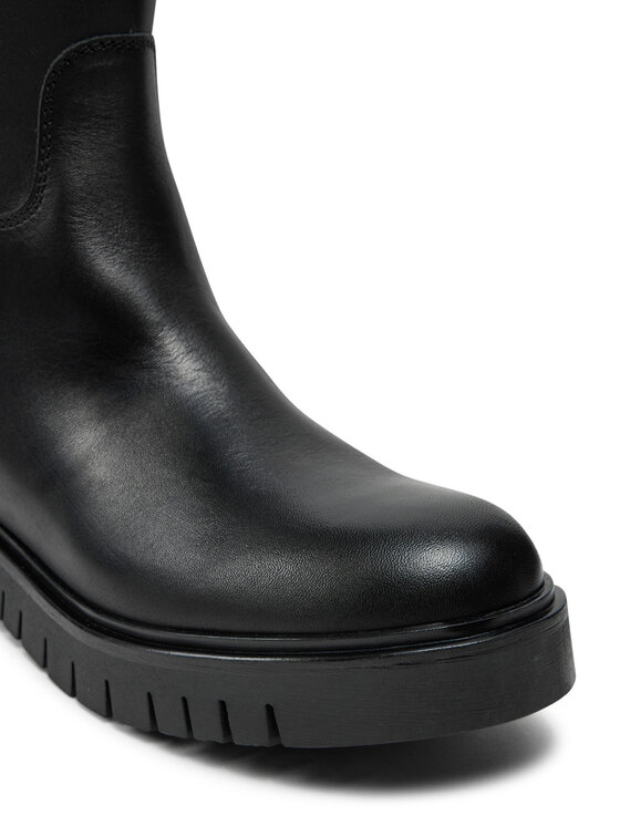 Tommy Jeans Tommy Jeans Μπότες Tjw Long Shaft Boot EN0EN02627 Μαύρο