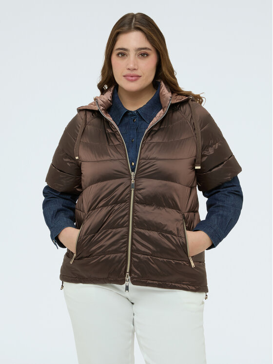 Fiorella Rubino Fiorella Rubino Giubbotto piumino F002L000061N022 Marrone Regular Fit