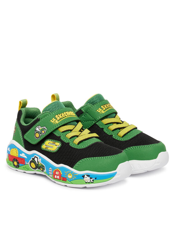 Skechers Skechers Снікерcи John Deere: Play Scene - Barn-Squad Buddies 407065N/GNBK Зелений