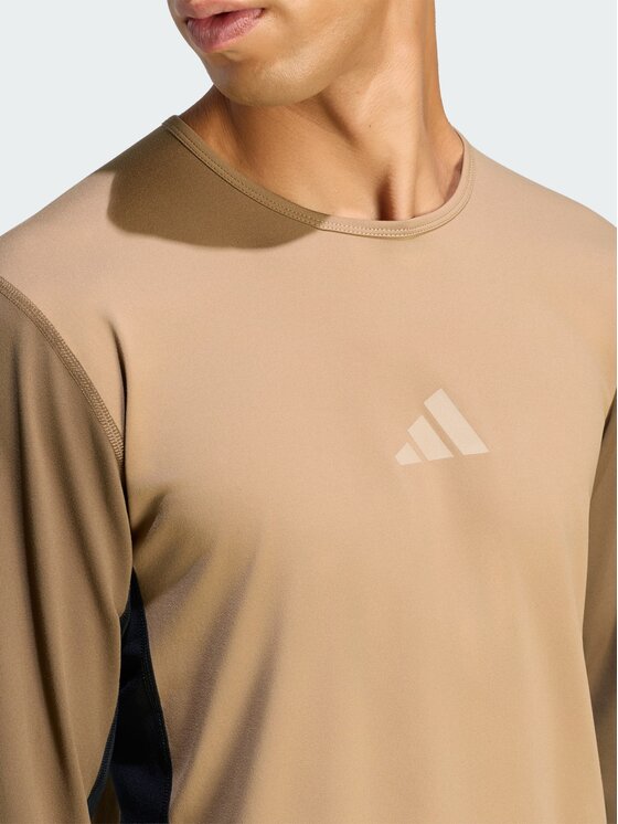 adidas adidas Koszulka techniczna 170178 Brązowy Slim Fit