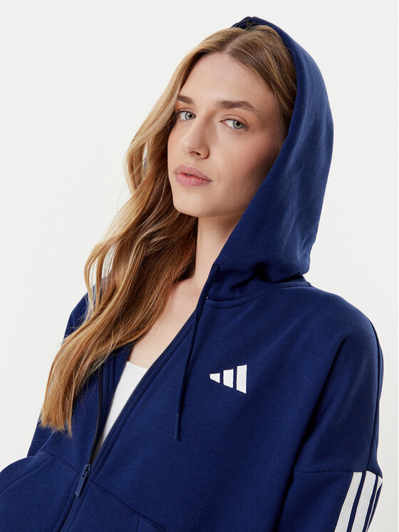 adidas adidas Bluza Essentials 3-Stripes JY3083 Niebieski Regular Fit