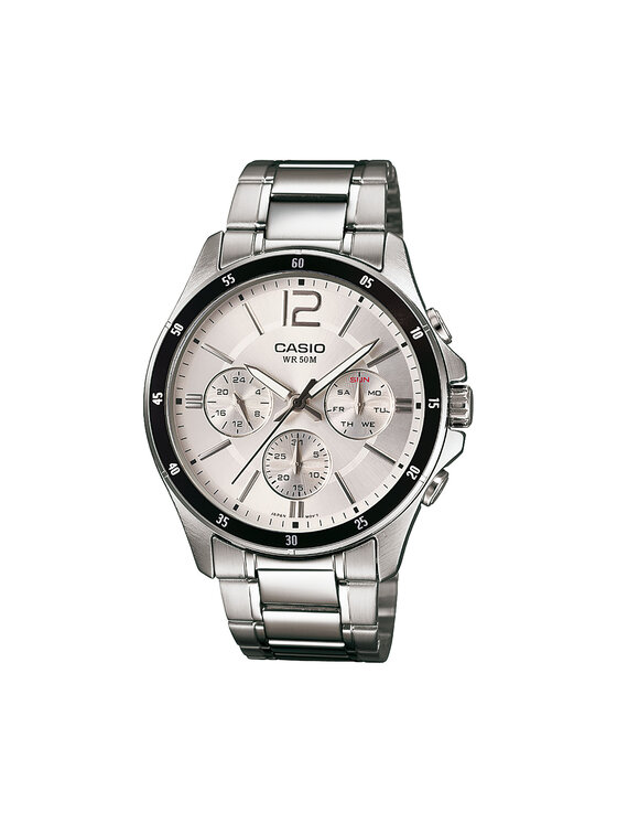 Casio Ročna Ura MTP-1374PD-7AVEF Srebrna