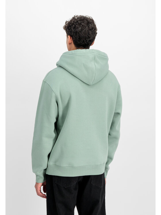 Alpha Industries Alpha Industries Bluza DTM Alpha Hoodie Zielony Regular Fit