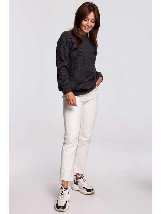 BeWear BeWear Sveter bk052 Čierna Baggy Fit