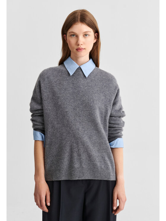 TATUUM TATUUM Sweter NORA Szary Classic Fit