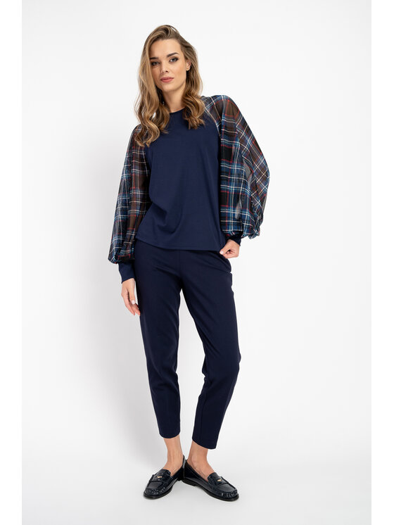 CLICK CLICK Halenka 70-820 Tmavomodrá Casual Fit