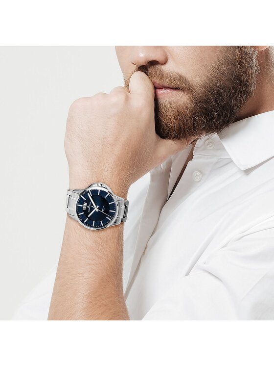 Jacques Lemans Jacques Lemans Zegarek 1-1540M Srebrny