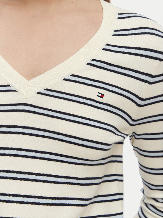 Tommy Hilfiger Tommy Hilfiger Megztinis WW0WW40098 Smėlio Regular Fit