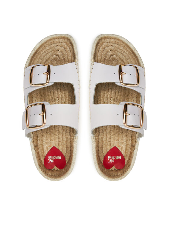 LOVE MOSCHINO Pantoletten JA28233G0IIA0100 Weiß | Modivo.de