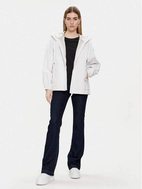 Save The Duck Save The Duck Nepremokavá bunda Suki D31604W-WIND18 Biela Regular Fit
