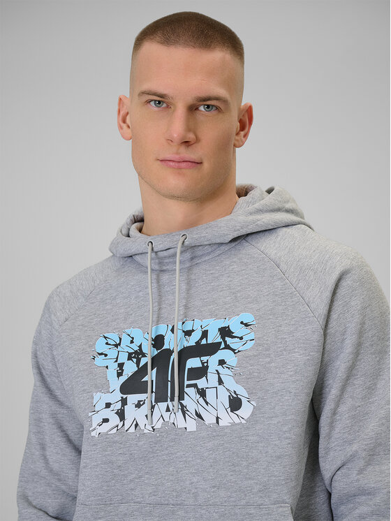 4F 4F Bluza WINTER CODE Szary jasny Regular Fit
