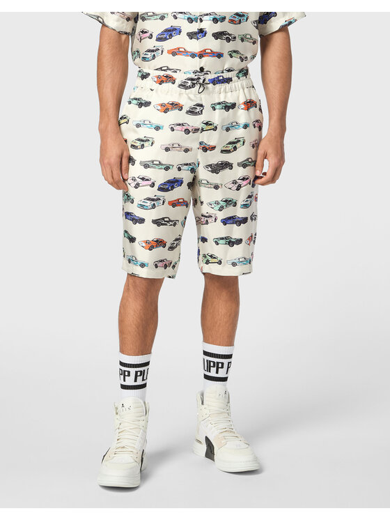 PHILIPP PLEIN PHILIPP PLEIN Pantaloncini 22565 Beige Regular Fit