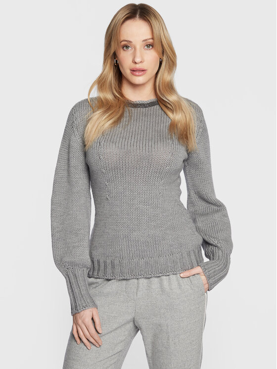 Fabiana Filippi Fabiana Filippi Sveter MAD222W109 Sivá Regular Fit