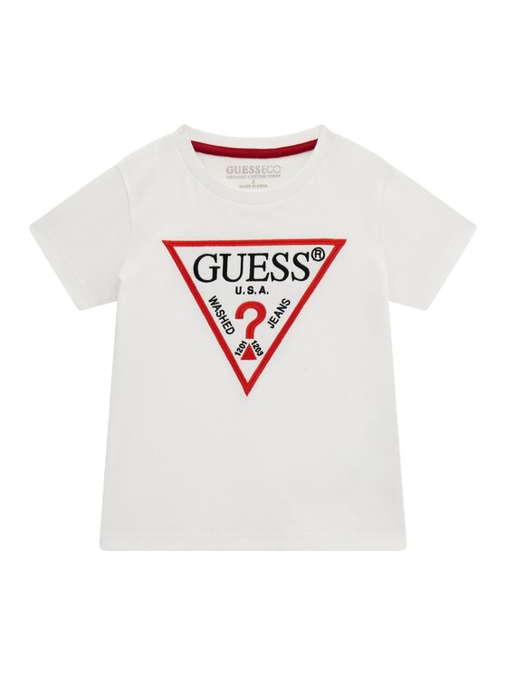 Guess Kids Guess Kids T-Shirt 162443 Biały Classic Fit