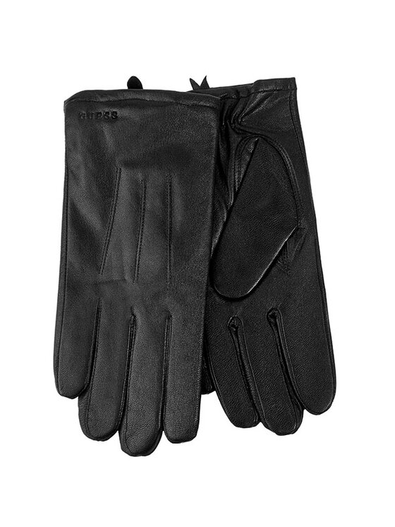 Guess Guess Rękawiczki Męskie Not Coordinated Leather Gloves AM0003 LEA43 Czarny