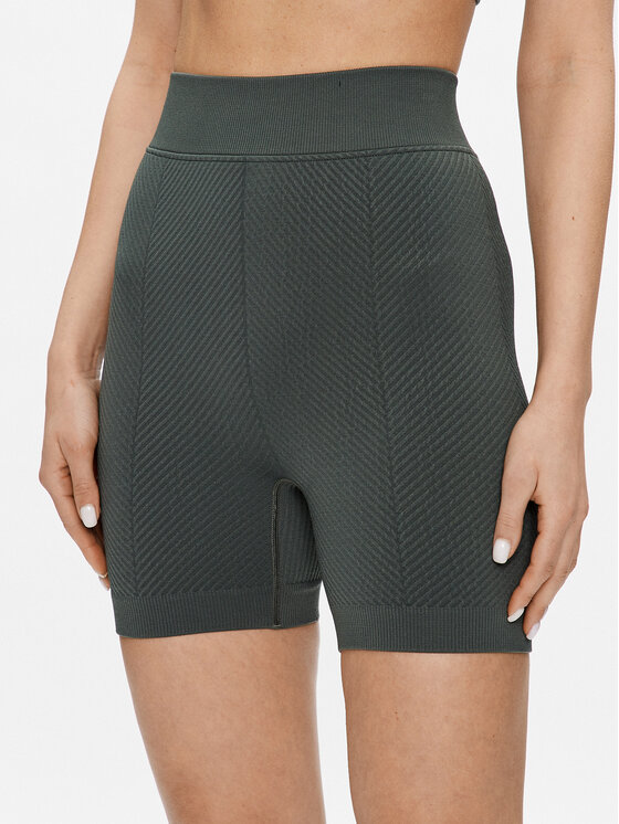 Calvin Klein Performance Športne kratke hlače 00GWS3L701 Zelena Slim Fit
