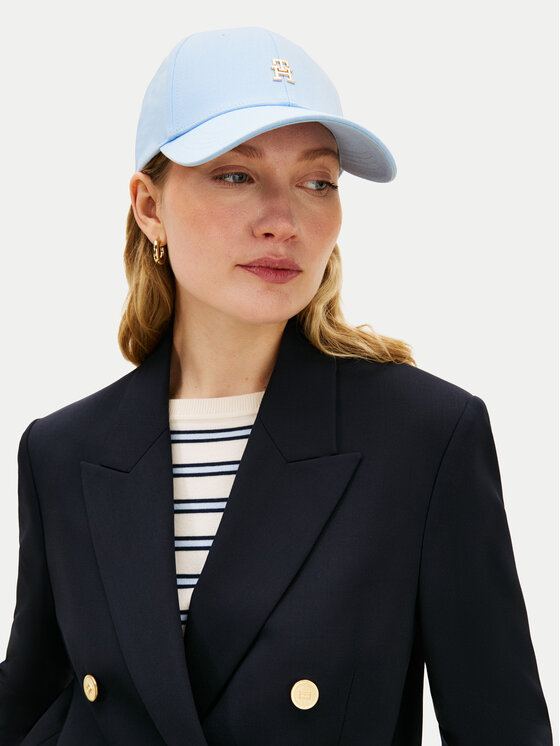 Tommy Hilfiger Tommy Hilfiger Cappellino Elevated Chic AW0AW17631 Azzurro chiaro