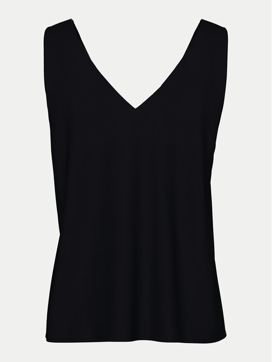 Pieces Pieces топ Franan 17146424 Черен Regular Fit