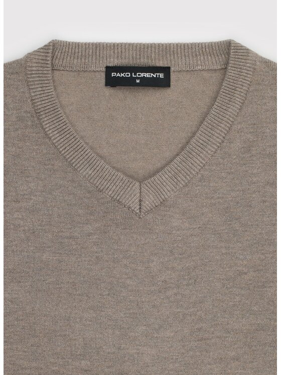 Pako Lorente Pako Lorente Sweter P25WN-2X-034 Brązowy Classic Fit