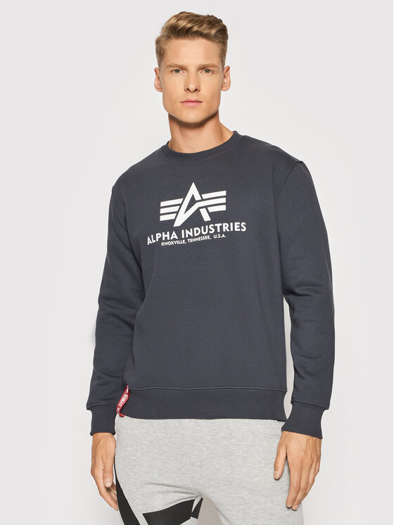 Alpha Industries Alpha Industries Mikina Basic 178302 Tmavomodrá Regular Fit
