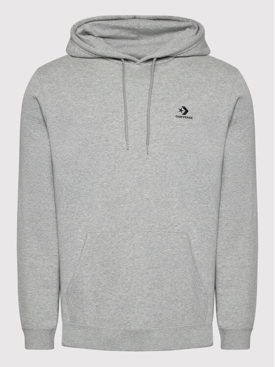 Converse Converse Felpa Unisex Go-To Embroidered Star Chevron 10024509-A06 Grigio Standard Fit