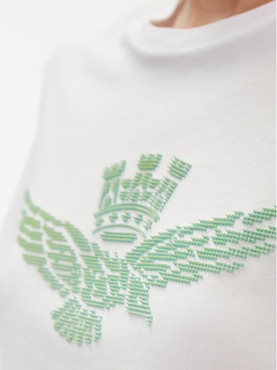 Aeronautica Militare Aeronautica Militare T-Shirt 241TS2223DJ510 Bílá Comfort Fit
