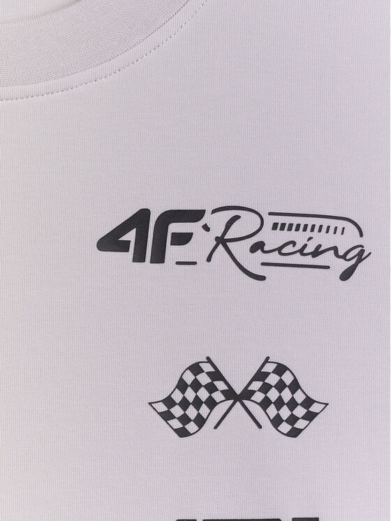 4F 4F Bluza PIT STOP Szary jasny Regular Fit