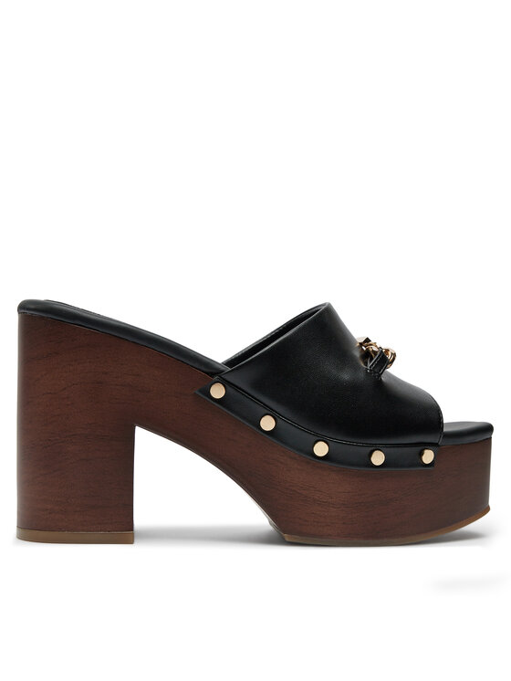Şlapi Guess Qille FLTQUI ELE01 Negru