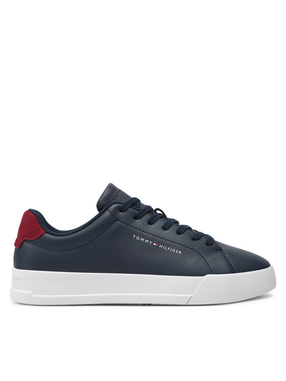 Tommy Hilfiger Tommy Hilfiger Superge Th Court Leather Grain Ess FM0FM05297 Mornarsko modra
