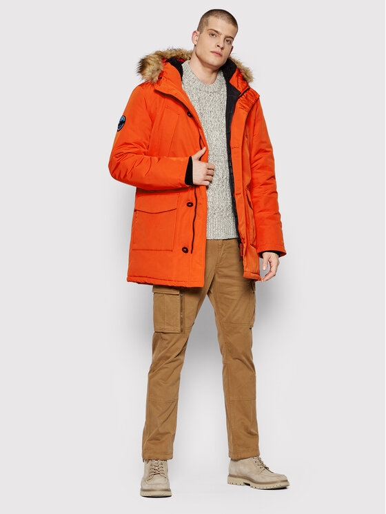 Superdry deals parka orange