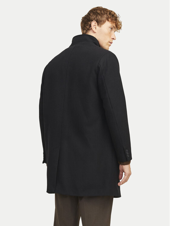 Jack&Jones Jack&Jones Vuneni kaput Wilson 12259449 Crna Regular Fit