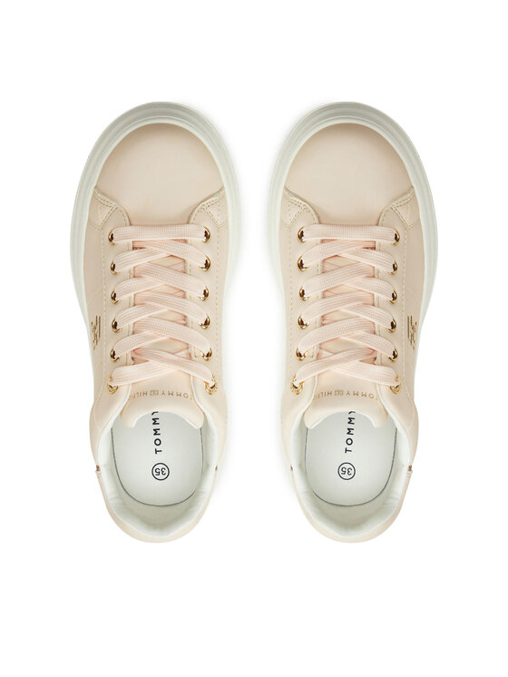 Tommy Hilfiger Tommy Hilfiger Сникърси Low Cut Lace-Up Sneaker T3A9-33749-1355 S Розов