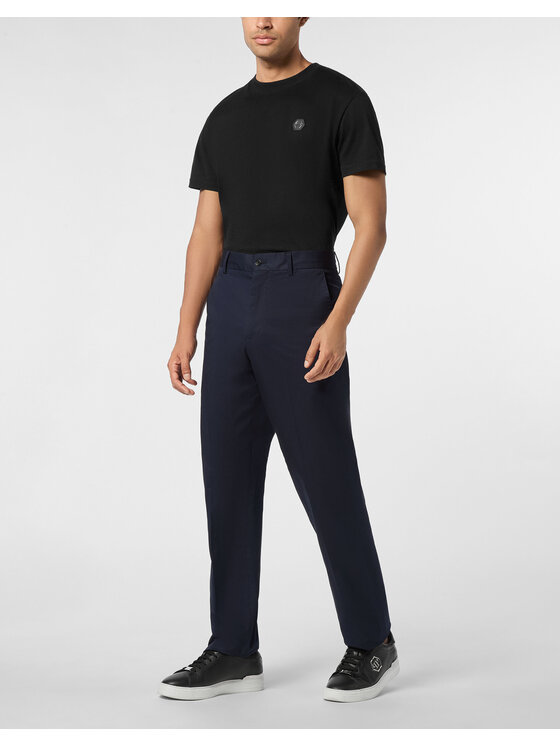 PHILIPP PLEIN PHILIPP PLEIN Pantaloni chino 26135 Blu scuro Chino Fit