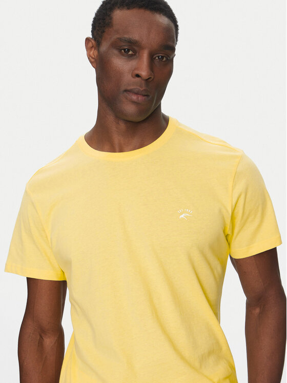 INDICODE INDICODE T-Shirt Kloge 40-915 Žlutá Regular Fit