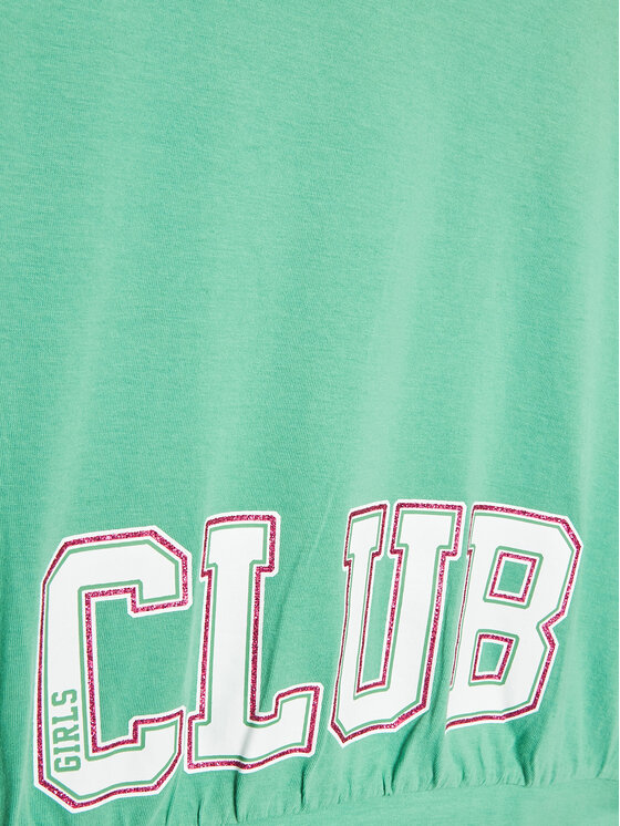 United Colors Of Benetton United Colors Of Benetton T-Shirt 3096C10BA Zielony Boxy Fit