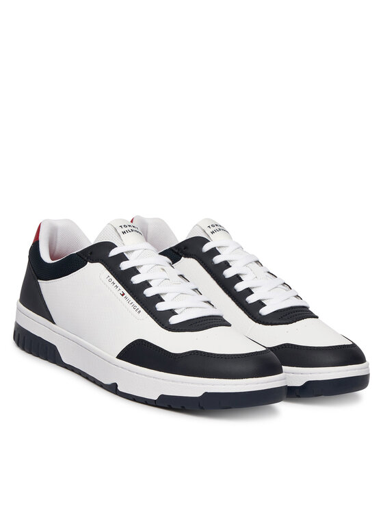 Tommy Hilfiger Tommy Hilfiger Snīkeri Basket Core Lite Lth Block FM0FM05713 Balts