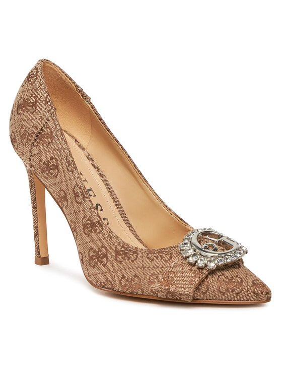Guess Guess Pantofi cu toc subțire Francy2 FLJFR2 FAL08 Bej