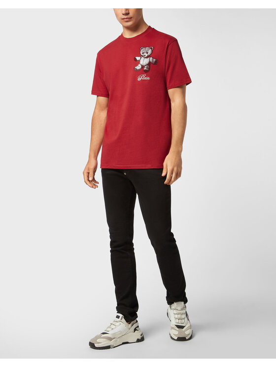 PHILIPP PLEIN PHILIPP PLEIN T-Shirt 27119 Bordó Regular Fit