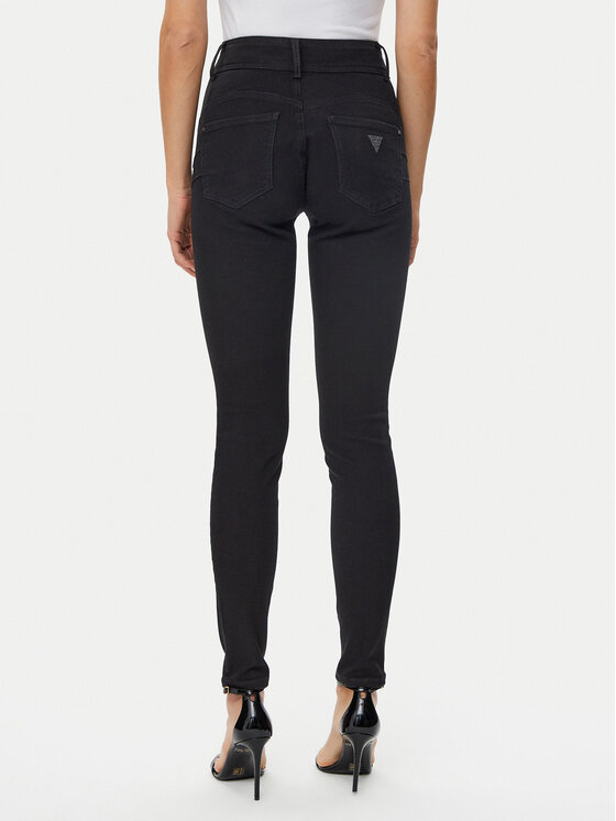 Guess Guess Jeans hlače W5RA34 D5LM1 Črna Slim Fit