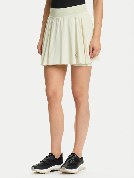 adidas by Stella McCartney adidas by Stella McCartney Tenisz szoknya Training JW4573 Bézs Slim Fit