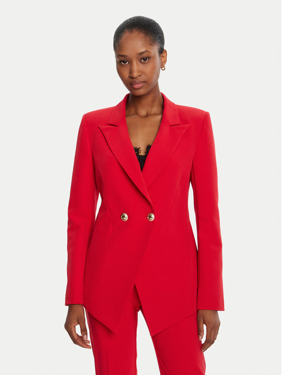 Rinascimento Rinascimento Marynarka CFC0126220003 Czerwony Slim Fit